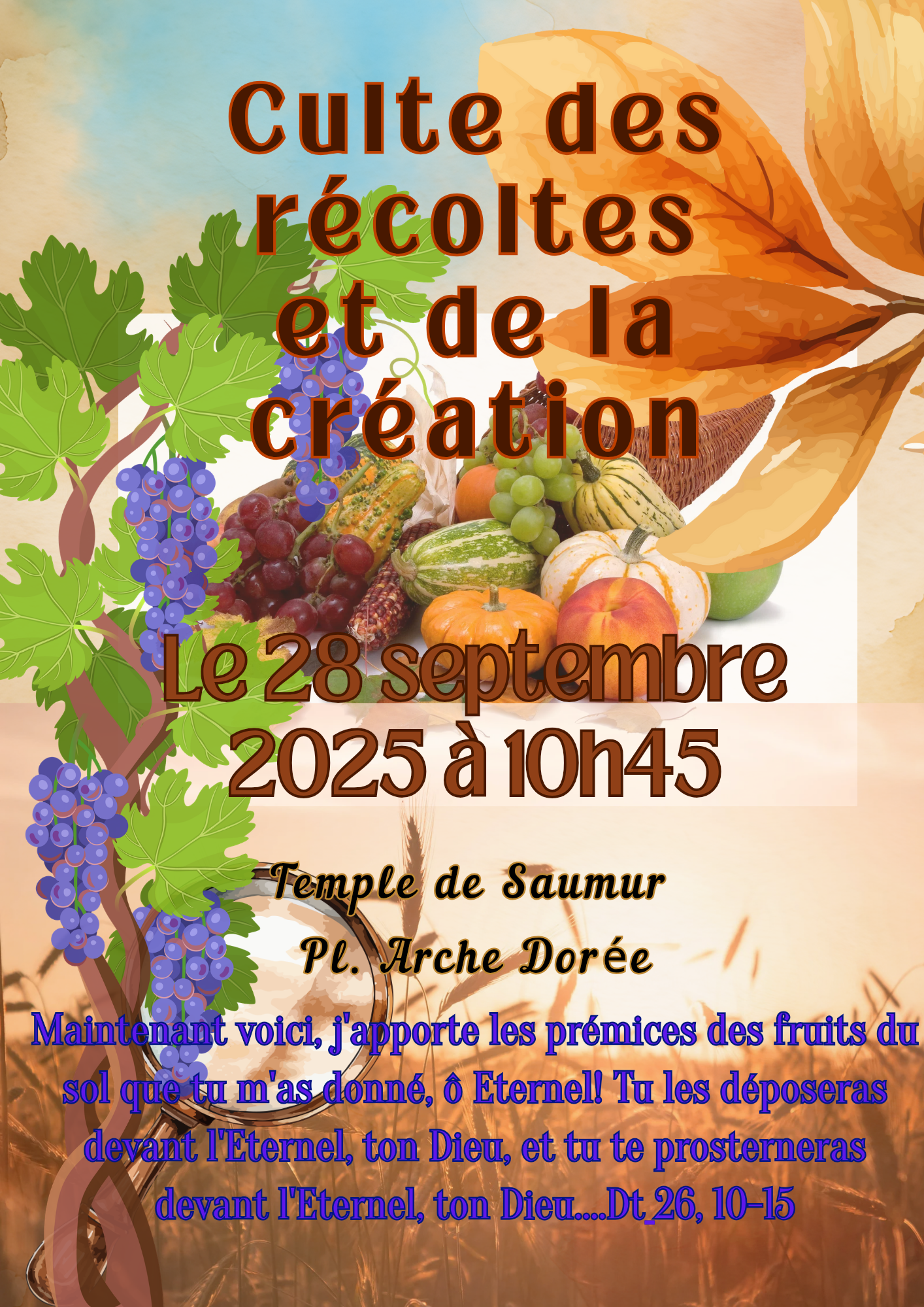 Culte des récoltes et de la création