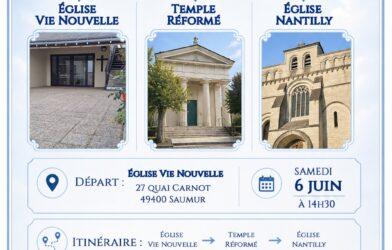 De lieux en lieux…marche chrétienne à Saumur